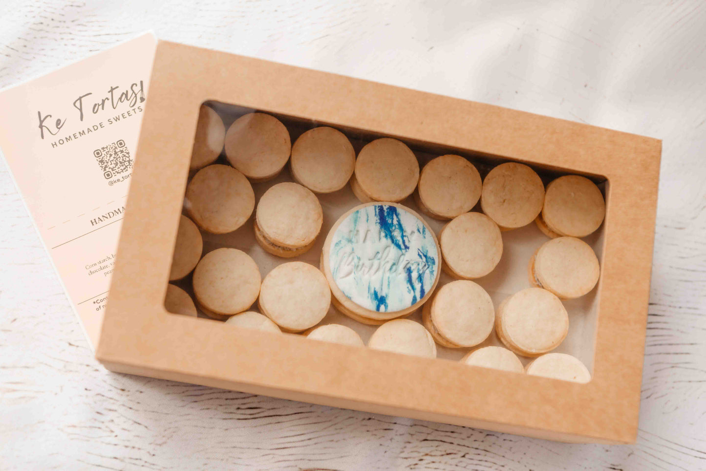 Packaged alfajor box, perfect for sharing or gifting in Perth.